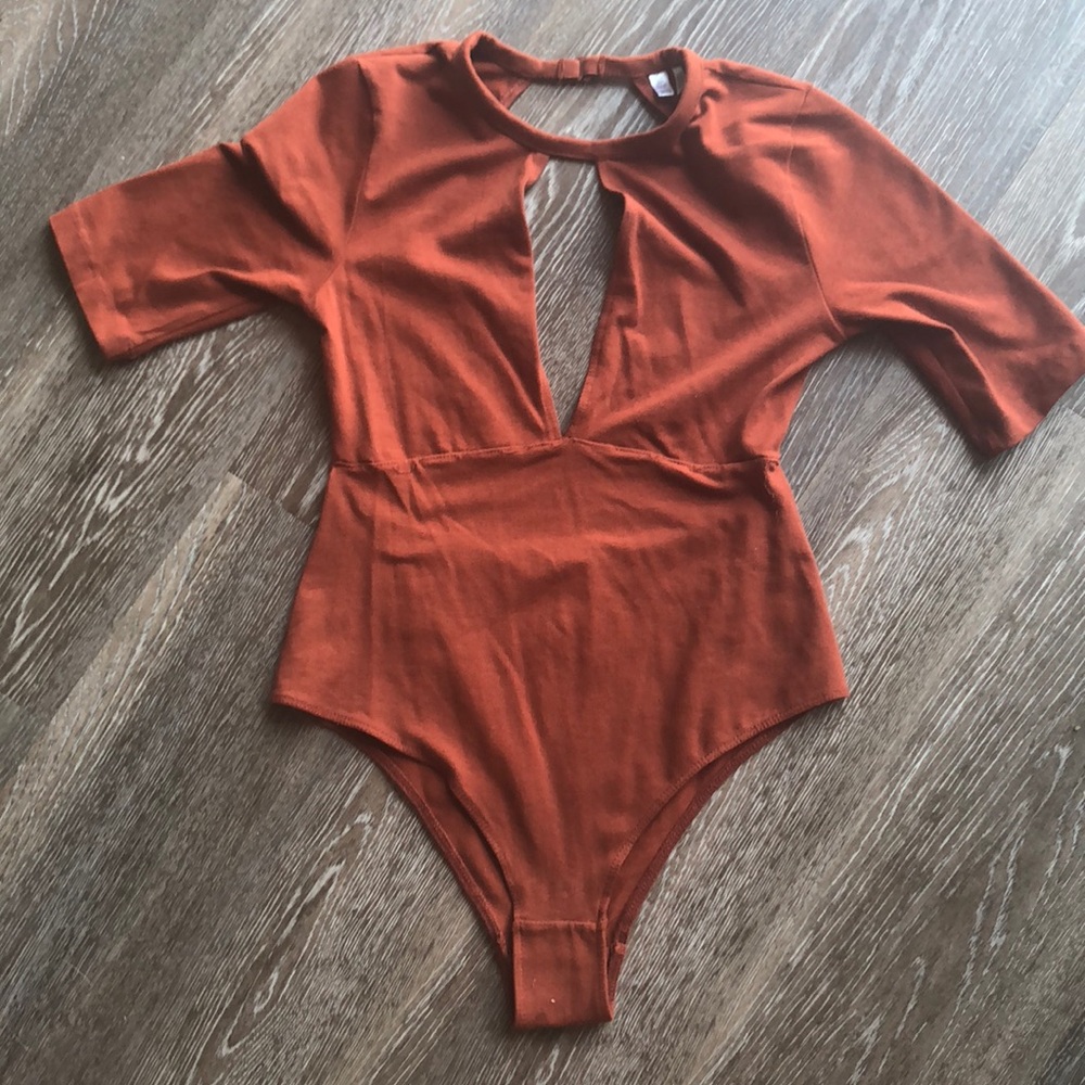 Urban outfitters orange bodysuit